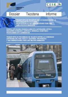 Transporte de proximidad de viajeros entre la comunidad autónoma del País Vasco y Aquitania. Propuestas y recomendaciones para una mejora inmediata.